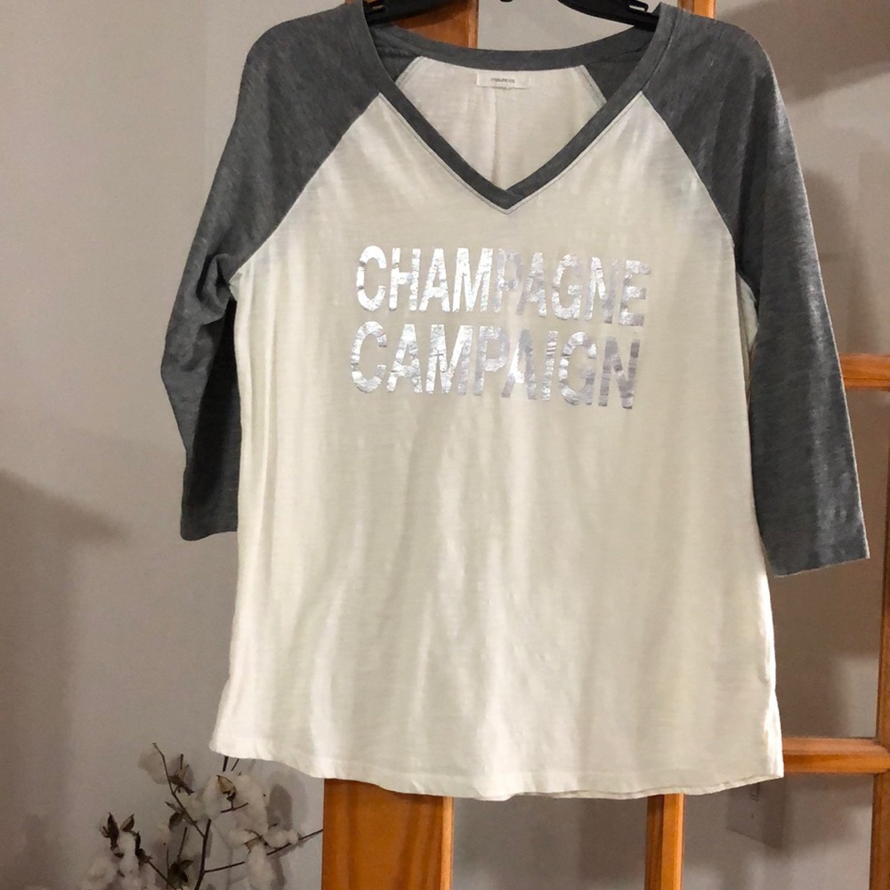3/4 Sleeve ‘Champagne Campaign’ T-shirt